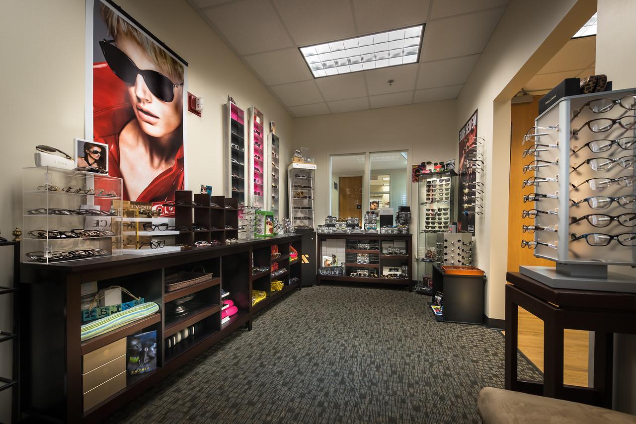 image of the inside of the north oaks optical shop